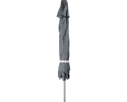 Gesloten parasol met standaard