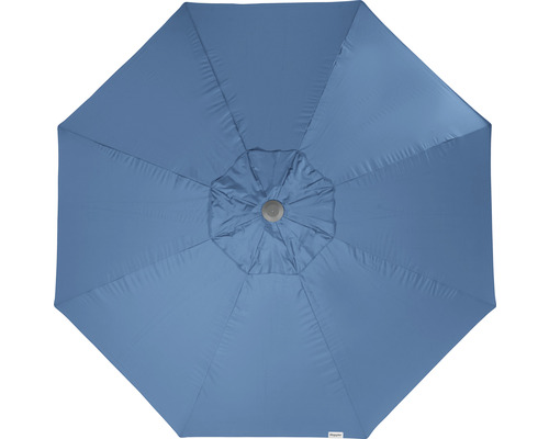 Onderaanzicht van een open parasol