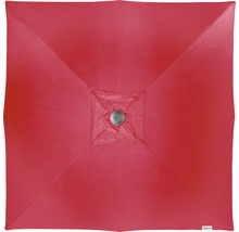 Vierkante parasol met centrale bevestiging