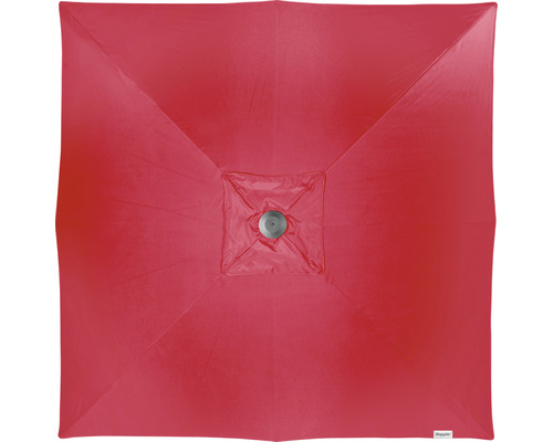 Vierkante parasol met centrale bevestiging