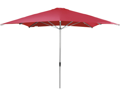Vierkante parasol met middenmast voor de tuin