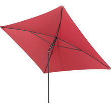 Rechthoekige parasol met zwart frame