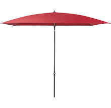 Rechthoekige parasol met middenstok