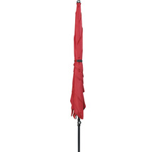 Gesloten rode parasol