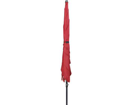 Gesloten rode parasol