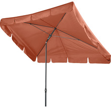 Vierkante parasol met middenstok voor de tuin