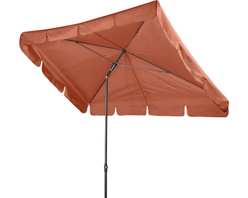 Vierkante parasol met middenstok voor de tuin