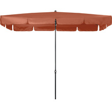 Rechthoekige parasol met middenmast