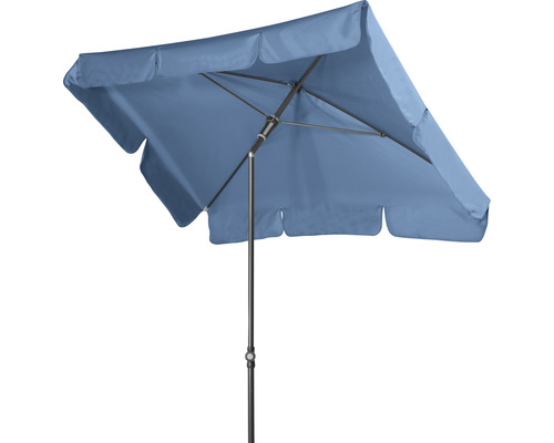 Vierkante parasol met parasolvoet