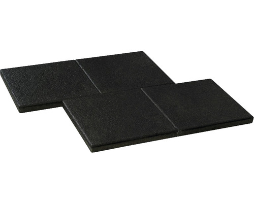 DIEPHAUS Terrastegel Luxury met facet basalt zwart, 40 x 40 x 4 cm Vierkante vloertegels van steen voor buiten