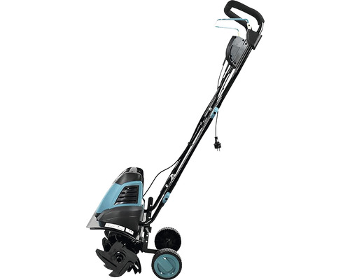 Elektrische cultivator voor grondbewerking in de tuin.