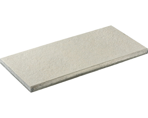 DIEPHAUS Terrastegel Luxury met facet grijswit, 80 x 40 x 4 cm Enkele betonnen bouwplaat