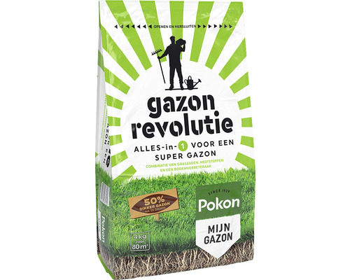 Verpakking Pokon Mijn Gazon Gazon Revolutie, 4 kilogram voor 80 vierkante meter