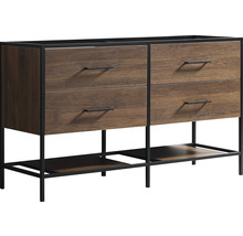 DIFFERNZ Wastafelonderkast Industrial 82x140 cm walnoot