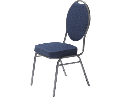 Stoel met bekleding en metalen frame