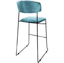 Barstoel met bekleding en metalen frame