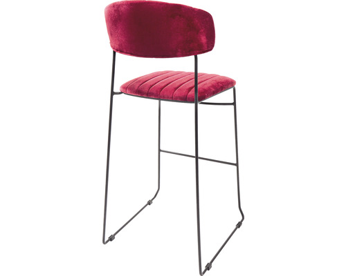 Gestoffeerde stoel met metalen frame