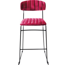 Gestoffeerde stoel met metalen frame