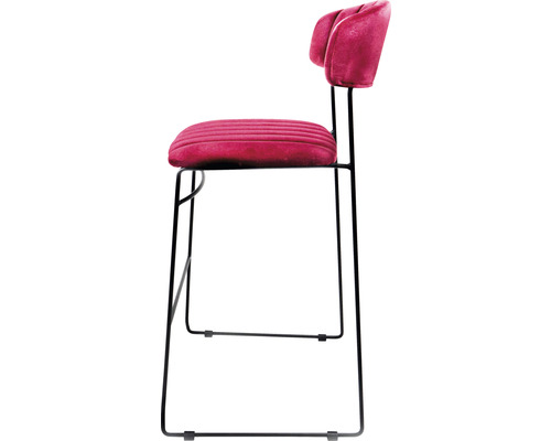 Barkruk met rugleuning en metalen frame