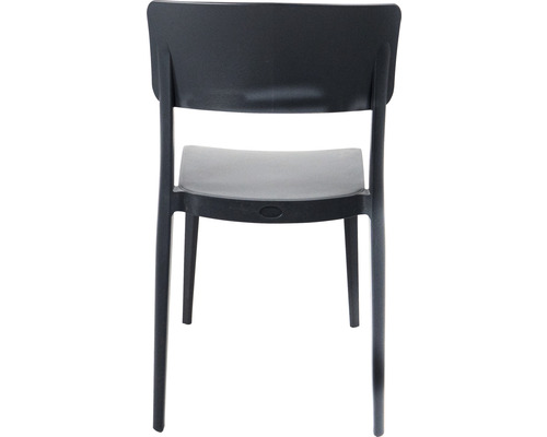 Tuinstoel van kunststof, achteraanzicht