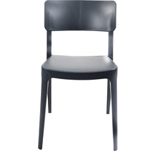 Kunststof stoel met rugleuning