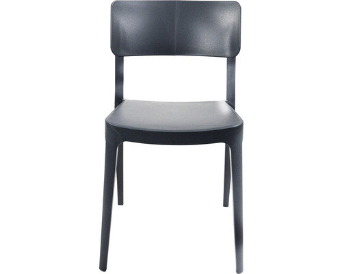 Kunststof stoel met rugleuning