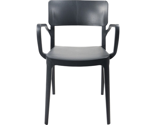 Kunststof stoel met armleuning