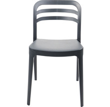 Stoel met rugleuning van kunststof