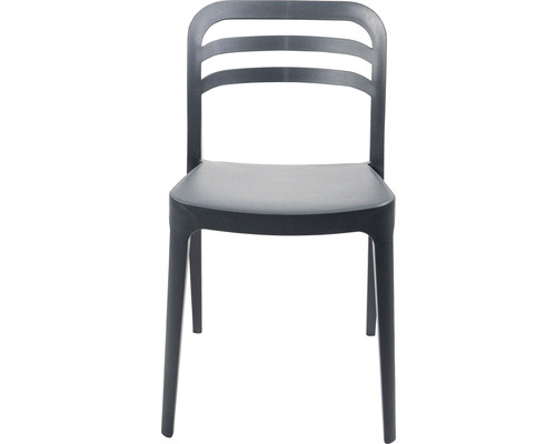 Stoel met rugleuning van kunststof