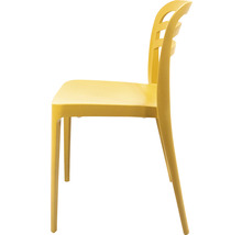 Kunststof stoel, zijaanzicht