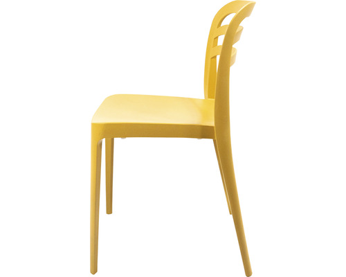 Kunststof stoel, zijaanzicht