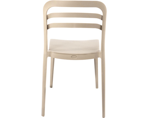 Kunststof tuinstoel, achteraanzicht