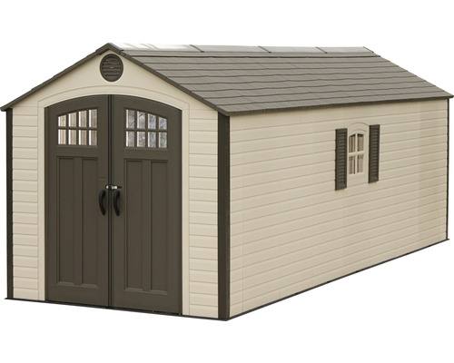 Tuinhuis met dubbele deur en raam