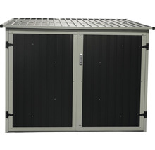 Metalen tuinhuis met dubbele deur