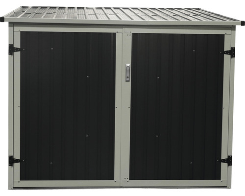 Metalen tuinhuis met dubbele deur