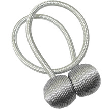 GARDINIA Gordijn embrasse Tieback magnetisch zilver 2 stuks