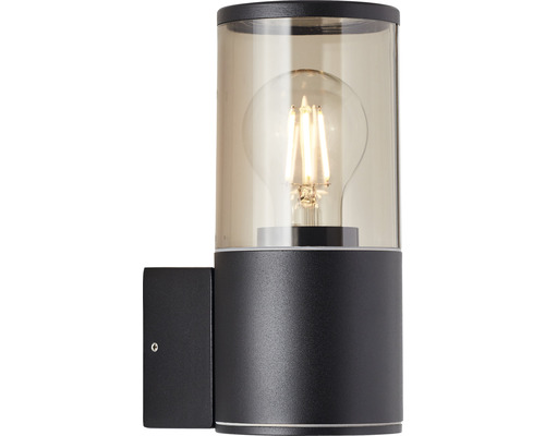 Wandlamp met transparante cilinder en lamp