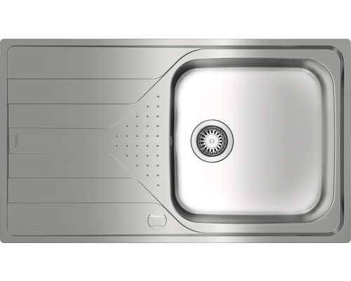 TEKA Spoelbak Universe met afdruipgedeelte omkeerbaar RVS 860x500mm 115110027 Spoelbak van roestvrij staal met afdruiprek