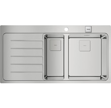 TEKA Spoelbak Zenit 2 spoelbakken rechts met afdruipgedeelte links RVS zijdeglans 1000x520mm 115130002