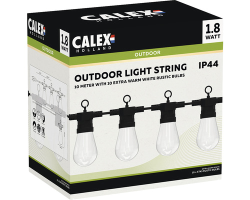 CALEX LED Lichtsnoer 10-lichts warmwit, 10 meter
