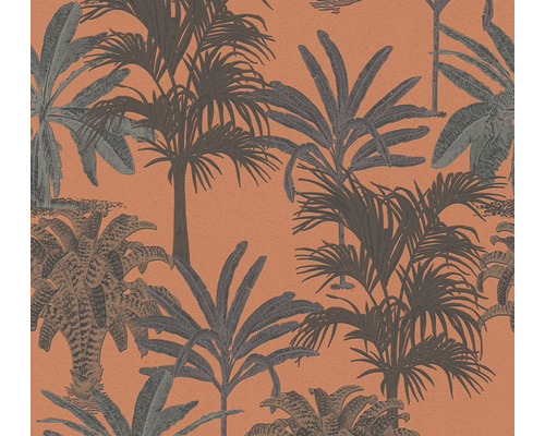 A.S. CRÉATION Vliesbehang 37983-4 Michalsky 4 palmen oranje Behang met palmmotief