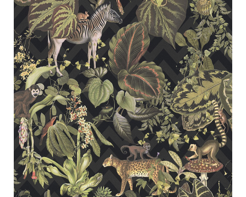 A.S. CRÉATION Vliesbehang 37990-1 Michalsky 4 jungle zwart/groen A.S. CRÉATION Vliesbehang 37990-1 Michalsky 4 jungle zwart/groen