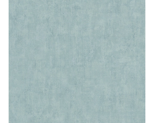A.S. CRÉATION Vliesbehang 38024-3 Cuba effen blauw Behang met textielpatroon