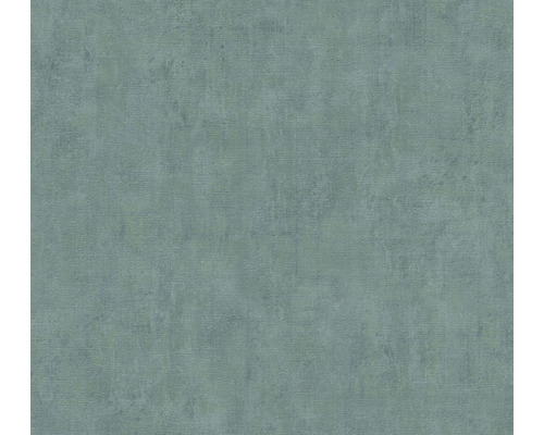 A.S. CRÉATION Vliesbehang 38024-4 Cuba effen blauw groen Behang met betonlook