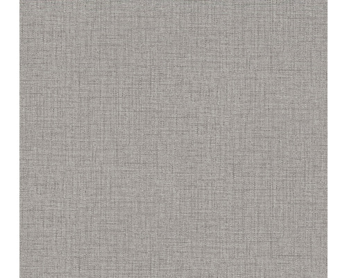 A.S. CRÉATION Vliesbehang 38528-6 Desert Lodge effen grijs Textielbehang met fijne weefstructuur