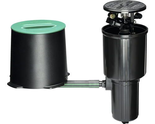 Pop-up sproeier met behuizing voor tuinbesproeiing