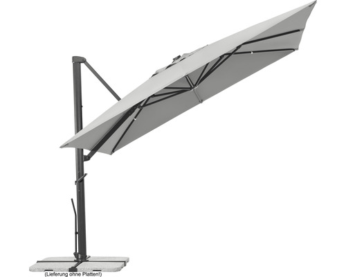 Vrijhangende parasol met voet