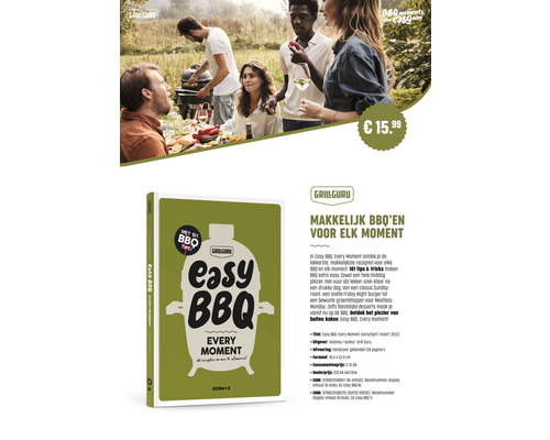 Grillboek Easy BBQ Every Moment voor lekkere grillrecepten