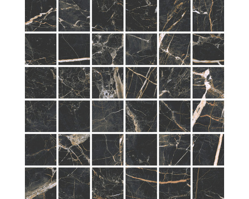 Mozaïektegel met marmerstructuur