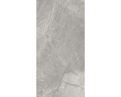 Grijze porseleinen tegel met marmerlook